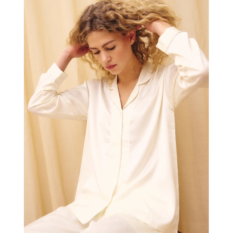 HYPEtheDETAIL Satin Pyjamas 800-43-80 Ivory