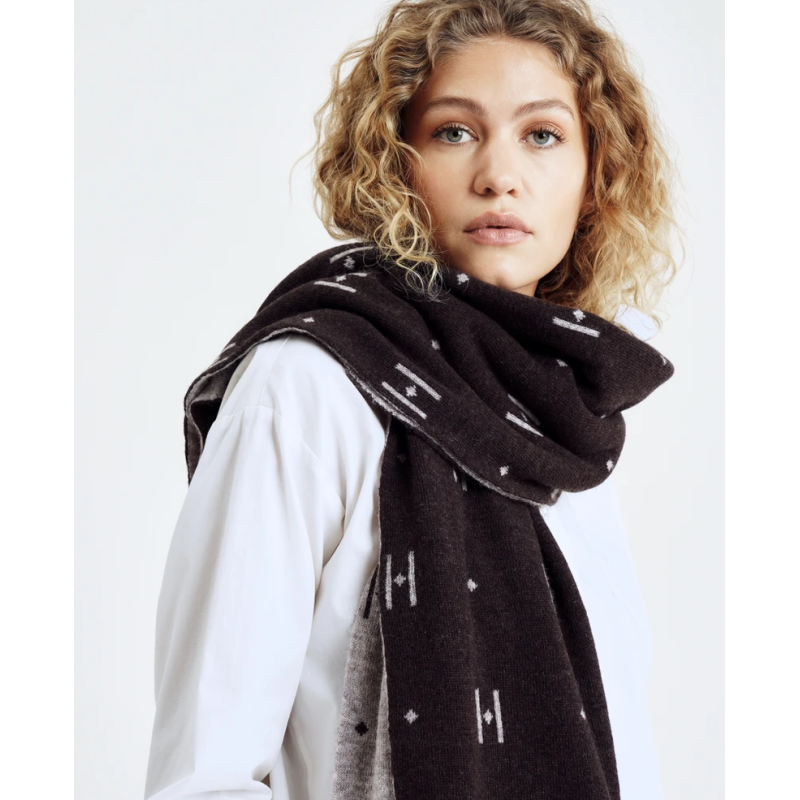 HYPEtheDETAIL LOGO Scarf 3-955-83-4 Brown