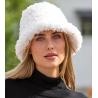 trofe´ Fluffy Bucket Hat TeddyLook 56231 Offwhite