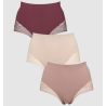 Missya Seamless Maxi W/Lace 3-Pack 13535 076 Windsor Wine