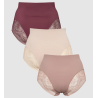 Missya Seamless Maxi W/Lace 3-Pack 13535 076 Windsor Wine