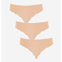 Missya Cotton Seamless String 3-Pack 13532 008 Nude
