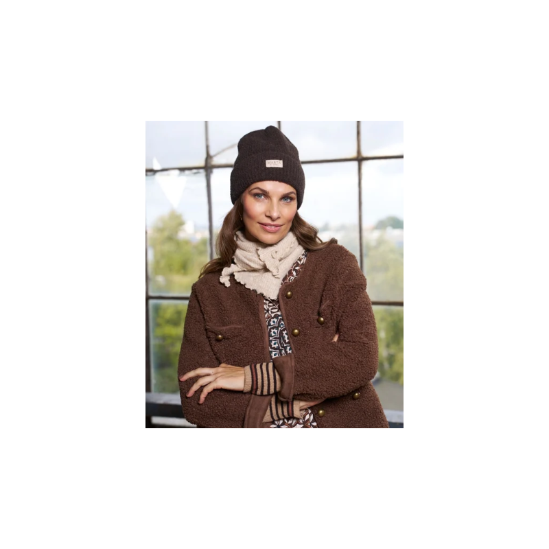 Marta Du Château Delie Beanie Rib Hat Brown