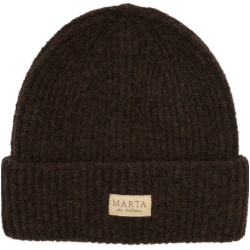Marta Du Château Delie Beanie Rib Hat Brown
