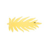 Pico Leafy Hairpin Pastel Yellow