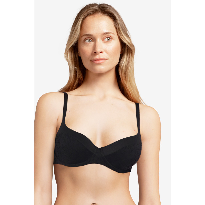 Femilet Norah T-shirt Bra w. Padding Black