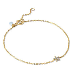 Enamel Bracelet Fleur Gold