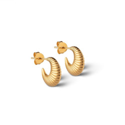 Enamel Hoops Cornelia Small Gold