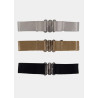 Magic Body Fashion - Magic Straps - Size 2 - White/Black . Size 2 18cm Long 1,5cm