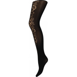 HYPEtheDETAIL Tights 16015-1100 Front Lace Black