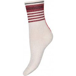 Decoy Ankel Sock Glitter 21465-9035 Sand/Red