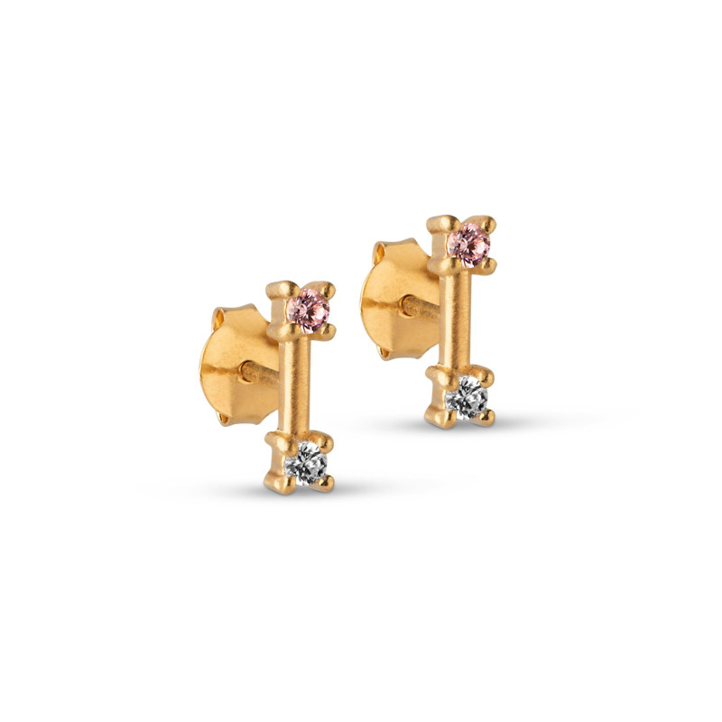 Enamel Feluca Stud Gold
