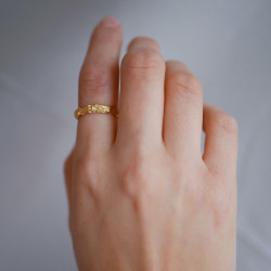 Enamel Gaia Ring Gold