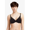 Femilet T-shirt Bra Floral Touch F94260 Black	