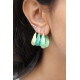 Pico Paige Crystal Studs Silver/Clear