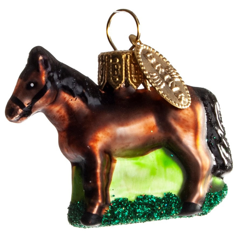 BRINK NORDIC Julekugle - Horse Brown 4cm