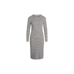 Mads Nørgaard 2x2 Cotton Stripe Duba Dress Whitecap Gray/Black